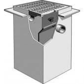 MIFAB F1572A 24&rdquo;x24&rdquo; HEAVY DUTY PARKING AREA CATCH BASIN