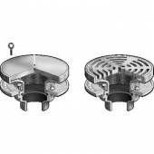 MIFAB F1640-PC-50 ISOLATION FLOOR DRAIN / ADJUSTABLE STRAINER