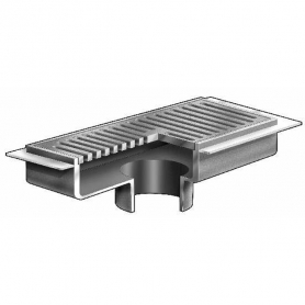 MIFAB F1764-FL-4-C-13 /  7&rdquo;x15&rdquo; HD GUTTER DRAIN ANCHOR FLANGE