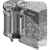 MIFAB F1843P-4-6IN-16 PLANT AREA DRAIN / RND ADJ TRAC GRATE