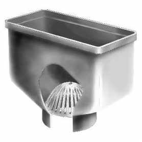 MIFAB F1884-3 4&rdquo; x 8&rdquo; OPEN SIGHT DRIP DRAIN