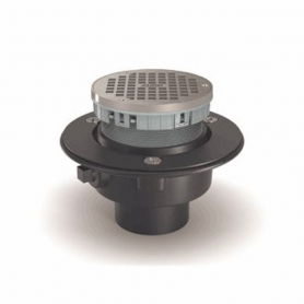 Zurn FD1-PV4-DI, Adjustable Floor Drain with Round Top