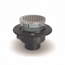 Zurn FD1-NH4-DI, Adjustable Floor Drain with Round Top