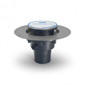 Zurn FD2-AB2-SS, 5&quot; Top Assembly Adj Floor Drain w Deck Plate