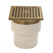 Zurn FD2211-PVC-ST<br> 3x4 Adjustable Floor Drain w Square Top