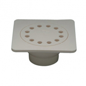 Zurn FD-2380-PVC<br> PVC 6x6 Bell Trap Drain