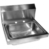 CHG 15172W Wall Mount Stainless Steel Hand Sink w/Backsplash