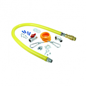 T&amp;S BRASS HG-4C-36K GAS HOSE W/QUICK SELF-CLOSING DISCONNECT