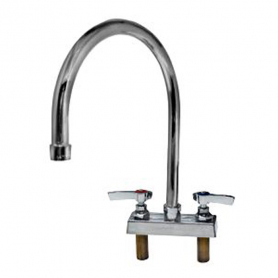 CHG Top Line 4&quot; Ctrs Deck Mt 2 Hdl Bar Faucet W/Gooseneck.  K11-4001