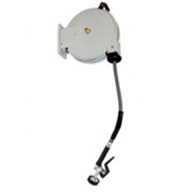 CHG Pr-Rns Hose Reel Assy, Open Hose Reel, Gray Powder Coated, 35 ft Retractable Hose