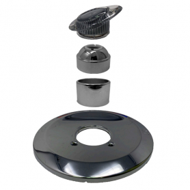 Replacement Valley Single Lever Shower Trim Kit Chrome Finish