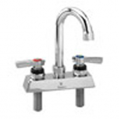 CHG KL41-4000-SE1 Deck Mnt Faucet 4&quot; Cnt 3.5&quot; Swing Gooseneck