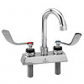 CHG KL41-4000-SE4 Deck Mnt Faucet 4&quot; Cent 3.5&quot; Swing Gooseneck