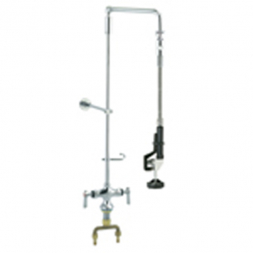 CHG Std Pr-Rns, Dbl Pantry, 12IN Swng Arm, CP, Cmprsn Vlvs, Swng Arm Support Bracket, Wall Bracket, Low Ld