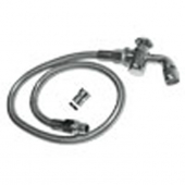 CHG KL50-Y400-44  44" Hose & Button Spray Stainless Hose & Adap