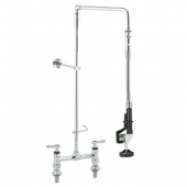 CHG KL66-5026-12 Std Pre-Rinse Deck Mount 6&quot; Adj Centers