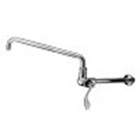 CHG Wok Range Fct, Sgl Wl Mnt, CP, Cmprsn Vlv, 12IN Hrzntl Swng Tblr Spout, 2.2 gpm Aerator, 4IN Wrist Blade Hdl, Low Ld