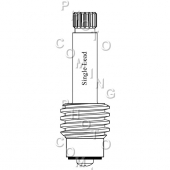 Sterling Brass* Replacement Stem -RH Hot or Cold<BR>Rare