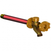 WOODFORD 19CP-14 MODEL 19 WALL FAUCET CP INLET 14 INCH