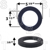 WALL HUNG CLOSET GASKET W/ ADHESIVE RING (3 PACK)