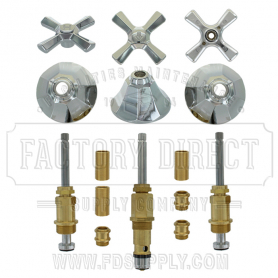 Replacement Briggs* Rebuild Kit For 3 Valve Tub &amp; Shower
