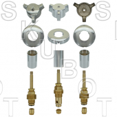 Replacement Central Brass* Old Style Rebuild Kit 3 Valve -Short Stems