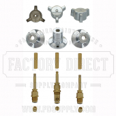 Replacement Central Brass* Short #078 Rebuild Kit 3 Valve