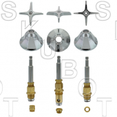 Central Brass* Cross Handle #0732 Rebuild Kit 3 Valve
