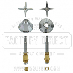 Replacement Central Brass* Cross Handle #0732 Rebuild Kit 2 Valv
