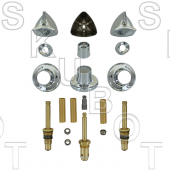 Crane-Repcal* 3 Valve Tub &amp; Shower Rebuild Kit