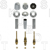 Gerber* Rebuild Kit w/ Two Piece Escutcheons<BR>3 Valve