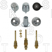 Gerber* New Style 3 Valve Rebuild Kit w/ One Piece Escutchns