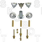 Royal Brass* 3 Valve Tub &amp; Shower Rebuild Kit W/ 1 Piece Trim