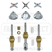 Replacement Royal Brass* 3 Valve Tub &amp; Shower Rebuild Kit W/ Old