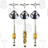 Savoy Brass* Repair Kit 3 Valve w/Cross Handles