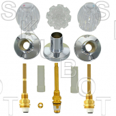 Sterling Rockwell* #334 Long Stem 3 Valve Kit w/ Acrylic Hdls