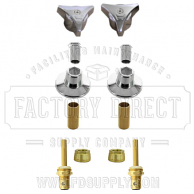 Replacement Union Brass* Tub Kit 2 Valve w/ Ceramic Disc Cartrid