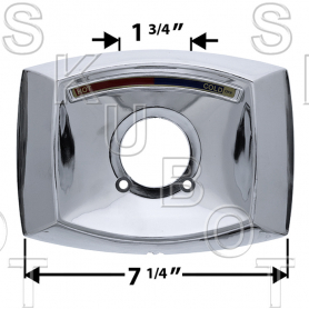 DELTA* RP6205* SCALDGUARD* 1600* TUB &amp; SHOWER ESCUTCHEONS(2 PK)