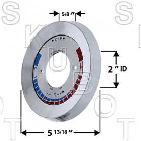 Symmons* Replacement Escutcheon Ass&#039;y Less Diverter Slot