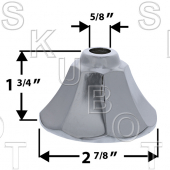 Escutcheon 5/8 x 18T -Fits Crane*, Pr Pfst*, Pubco*, Royal Br*