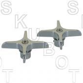 Briggs*/ Speakman*/ Royal Brass* Cross Handles -Pair H&amp;C