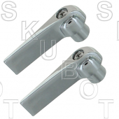 Dick Brothers* Metal Lever Handles -Pair H&amp;C