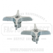 Replacement for Wolverine Brass* Cross Handles -Pair Hot/Cold