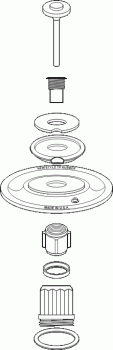 DELANY*  F141AU* FLUSHBOY* 1.5 GPF URINAL DROP-IN KIT