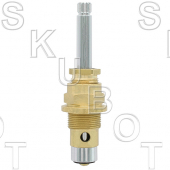 Block Brass* Replacement Diverter Stem<BR>W/12Pts -Rare