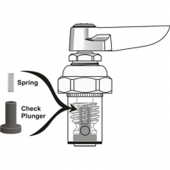 T&amp;S Brass* Check Bonnet &amp; Stem Assembly -RH Hot