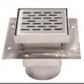 P2064-5 Mifab 6&quot;X6&quot; STAINLESS STEEL FOOR DRAIN 4&quot; NH