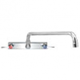 CHG Workboard Fct, Wl Mnt, 8IN Ctrs, CP, Cmprsn Vlvs, 12IN Hrzntl Swng Tblr Spout, Lever Hdls, Low Ld