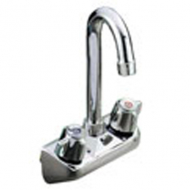 CHG TLL15-4100 Wall Mount Faucet 4&quot; OC 3.5&quot; Swing Gooseneck