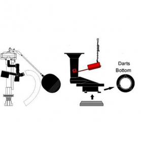 KOHLER* REBUILD KIT FOR OLDER ONE PIECE TOILETS